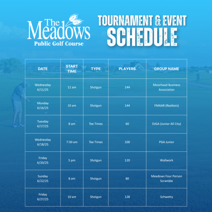 June mdws tournament schedule