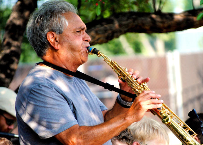 Kicks Band performing outdoors