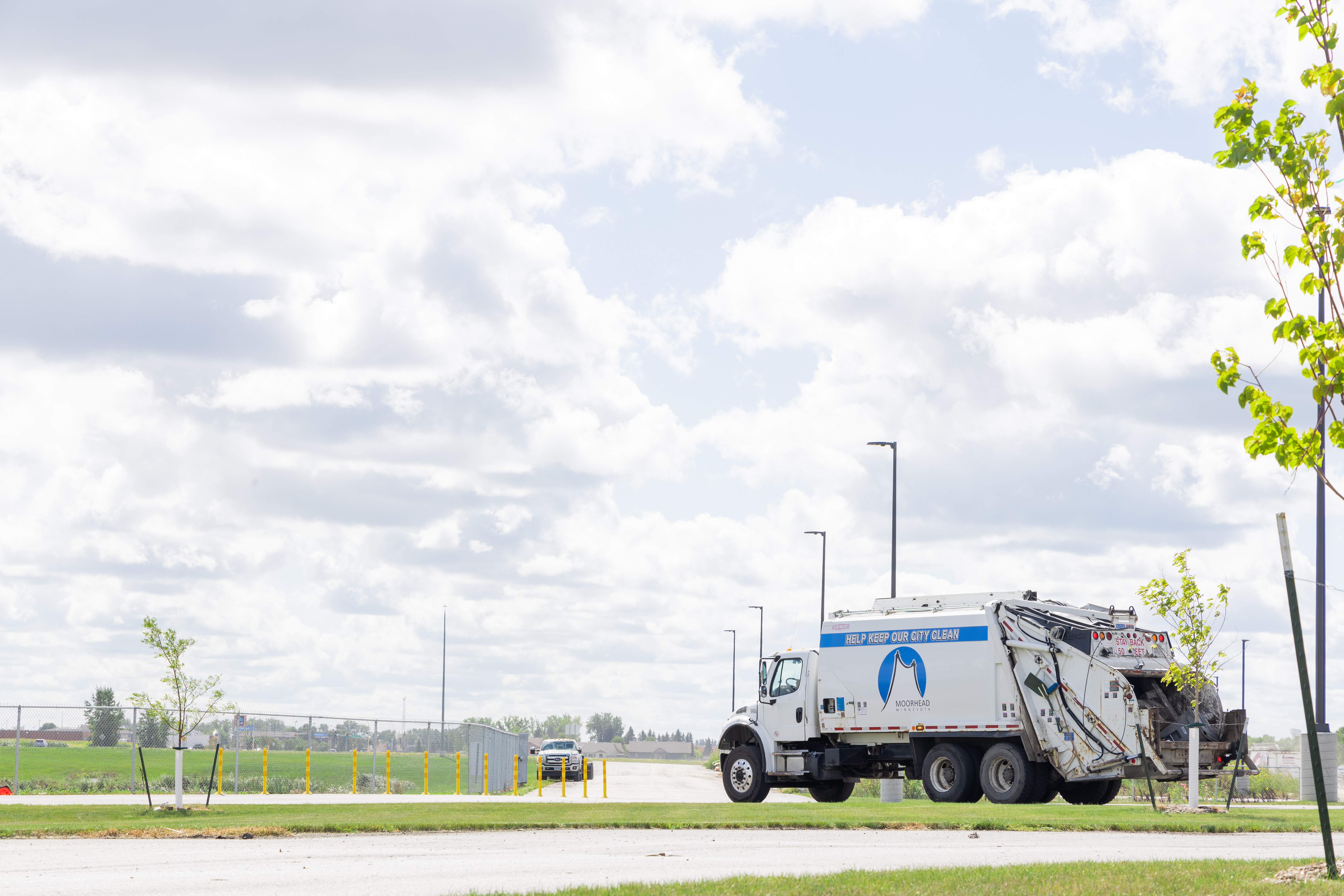 A Moorhead Sanitation Truck