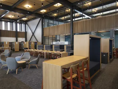 A view of the Spark Center