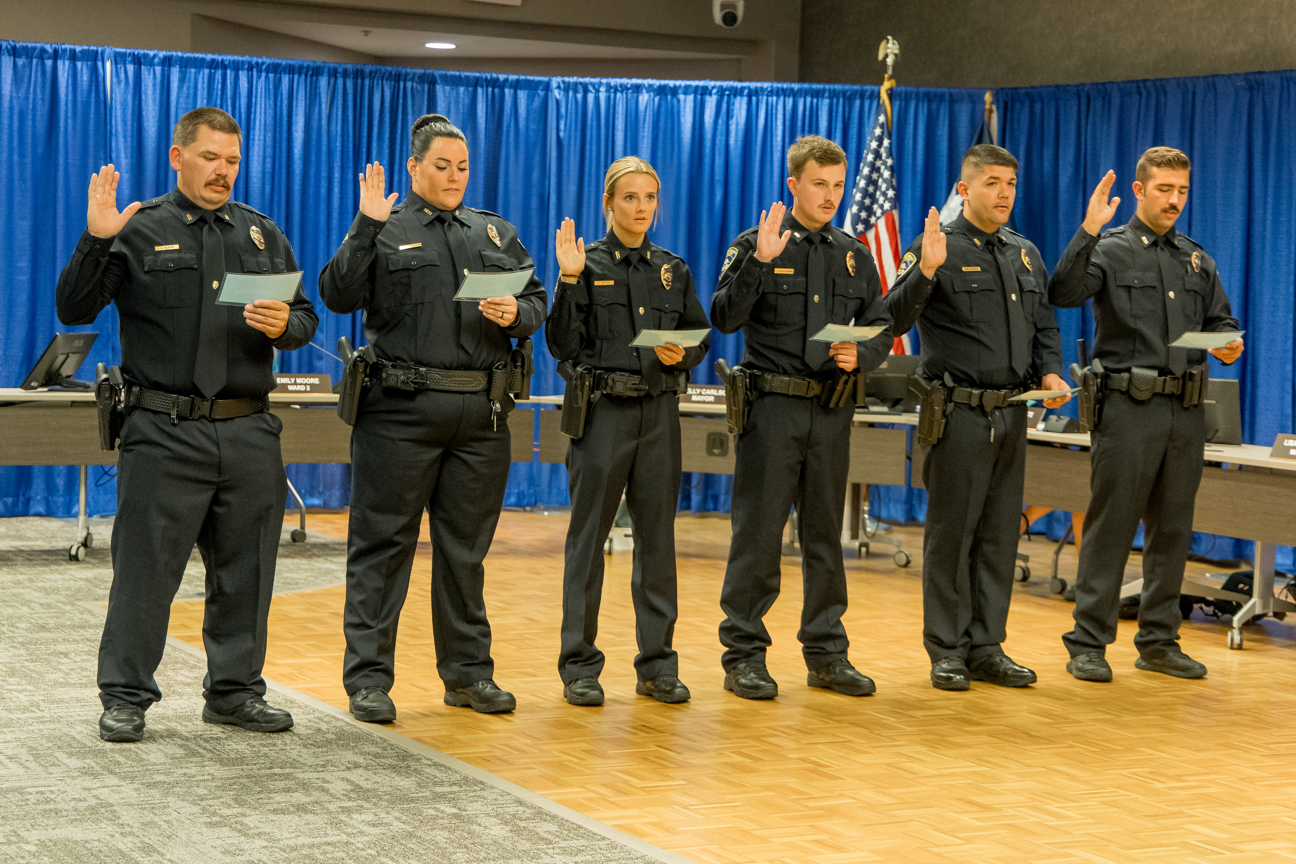 Police Officers are sworn in