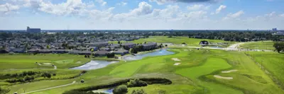 Aerial view of Moorhead Golf Course
