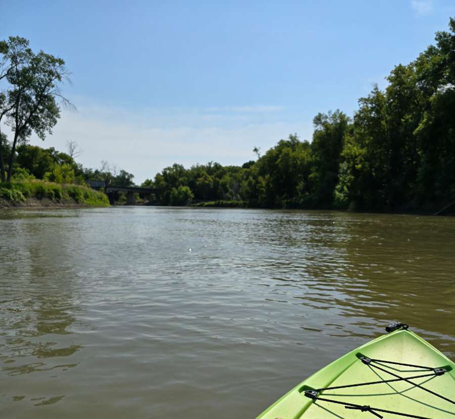 Kayak on River