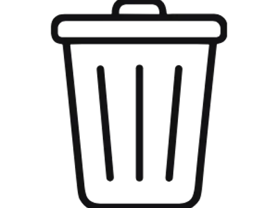 Trash can icon